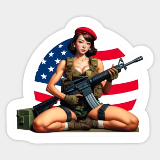 Tactical Girl Sticker